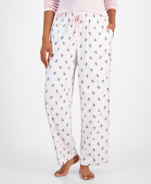 Women's Cotton Flannel Plaid Pajama Pants, Created for Macy's