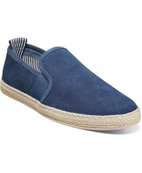 Men's Nino Suede Leather Plain Toe Slip-on Espadrilles