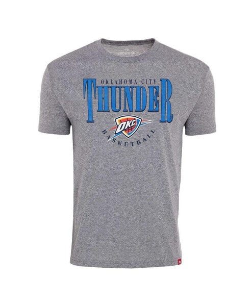 Футболка удобная Sportiqe мужская серого цвета Oklahoma City Thunder Comfy Tri-Blend