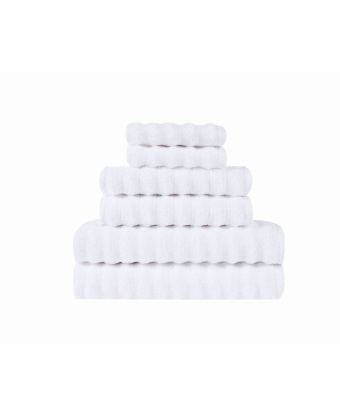 Zero Twist 6 Pieces Towel Set