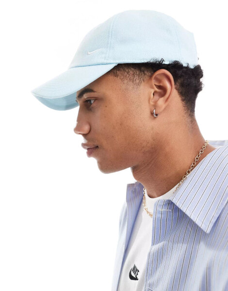 Nike Club swoosh cap in light blue