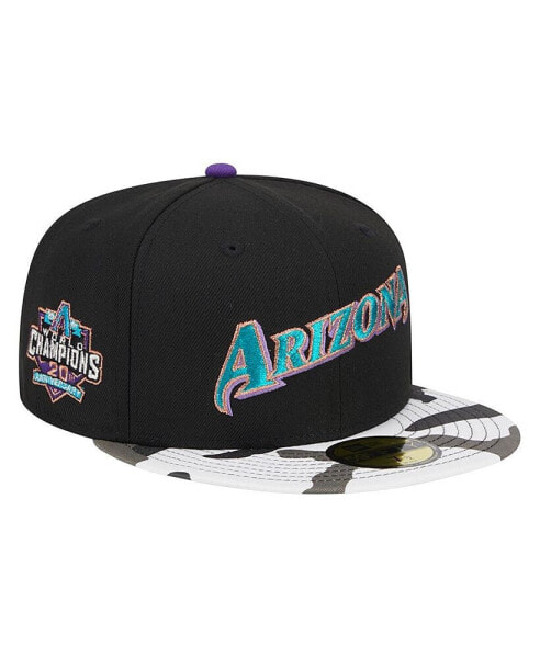 Men's Black Arizona Diamondbacks Metallic Camo 59FIFTY Fitted Hat