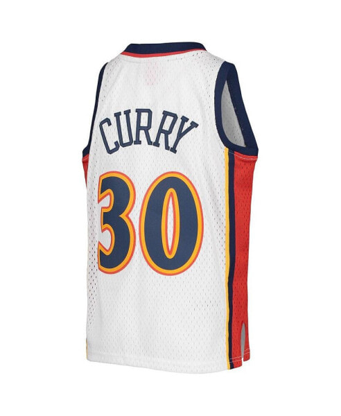 Big Boys Stephen Curry White Golden State Warriors 2009-10 Hardwood Classics Swingman Jersey