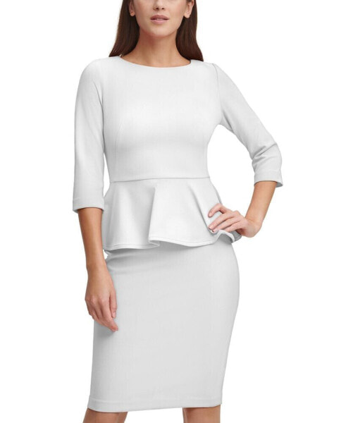 Calvin klein 2025 peplum dress