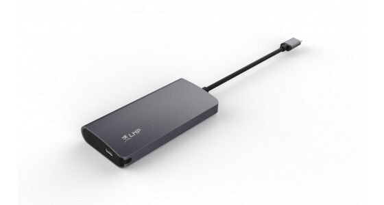 LMP USB-C Video Hub - USB 3.2 Gen 1 (3.1 Gen 1) Type-C - HDMI,USB 3.2 Gen 1 (3.1 Gen 1) Type-A,USB 3.0 (3.1 Gen 1) Type-C - 5000 Mbit/s - Grey - Aluminium - MacBook - iMac