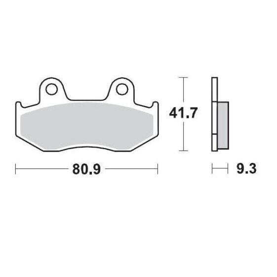 MOTO-MASTER Yamaha 095811 Sintered Brake Pads