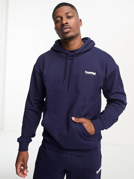 Hummel Sweat hoodie with logo in navy