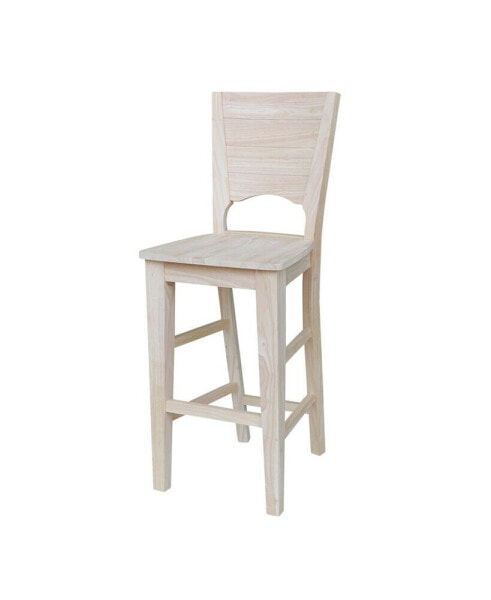 Canyon Collection Solid Back Bar Height Stool