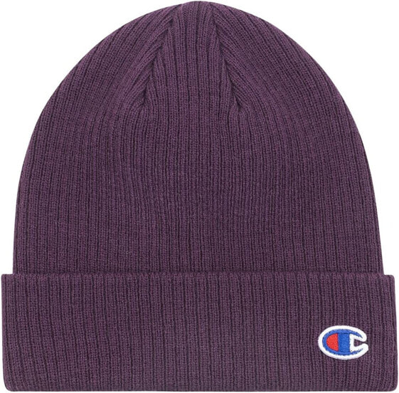 Мужская шапка черная красная трикотажная Champion Life Men's Beanie Hat