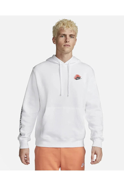 Толстовка Nike Standard Issue Fleece Erkek Kapüşonlu Sweatshirt Fd0414-100