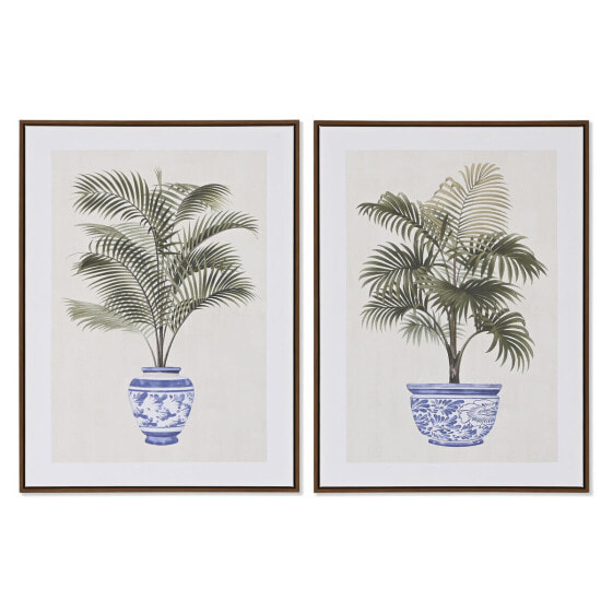 Картина декоративная Home ESPRIT Пальмы Колониальный 60 x 4 x 80 см (2 шт.)
