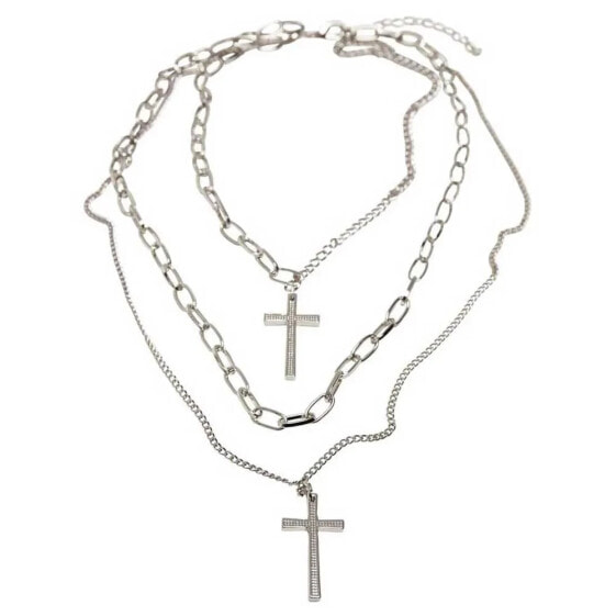 URBAN CLASSICS Layering Cross Necklace