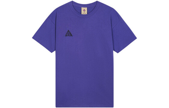 Футболка мужская Nike ACG с маленьким логотипом фиолетового цвета