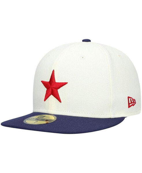 Men's White Detroit Stars Cooperstown Collection Turn Back The Clock 59FIFTY Fitted Hat