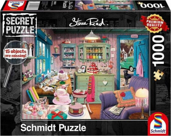 Schmidt Spiele Puzzle PQ 1000 (Secret Puzzle) Pokój babci G3