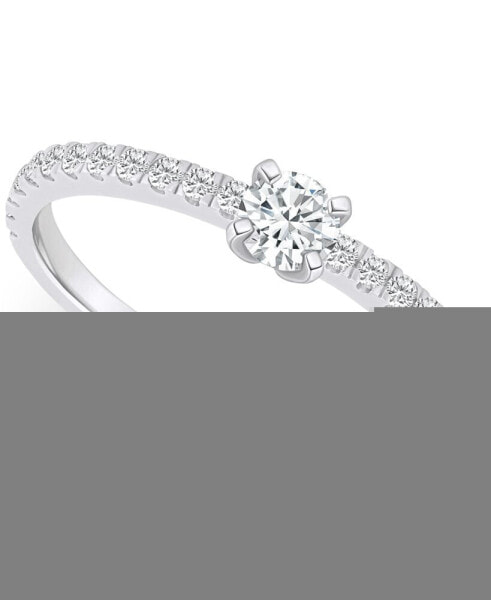 Diamond Engagement Ring (1/2 ct. t.w.) in 14k Gold