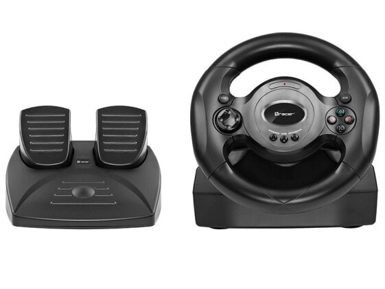 Tracer Rayder 4 in 1 - Steering wheel - PC - PlayStation 4 - Playstation 3 - Xbox One - 180° - Wired - Black - 1.8 m