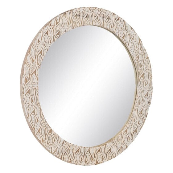 Wall mirror White Crystal Mango wood 76 x 2 x 76 cm