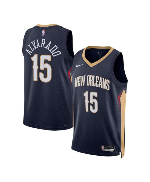 Men's and Women's Jose Alvarado Navy New Orleans Pelicans Swingman Jersey - Association Edition