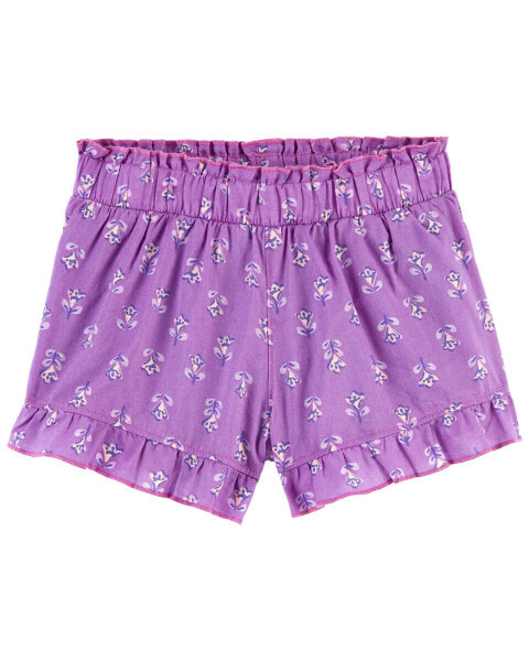 Baby Floral Poplin Shorts 9M