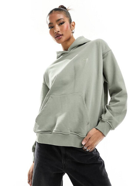 The Couture Club relaxed emblem hoodie in sage green