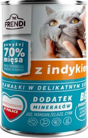 Pet Republic Frendi kawałki indyka w delikatnym sosie dla kota 400g