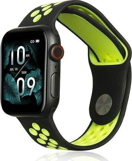 Beline Beline pasek Apple Watch Sport Silicone 38/40/41mm czarno-limonkowy black/lime