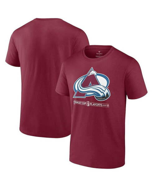 Men's Burgundy Colorado Avalanche 2024 Stanley Cup Playoffs Breakout T-Shirt