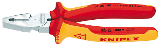 KNIPEX 02 06 225 - Lineman's pliers - Steel - Plastic - Red/Orange - 22.5 cm - 401 g