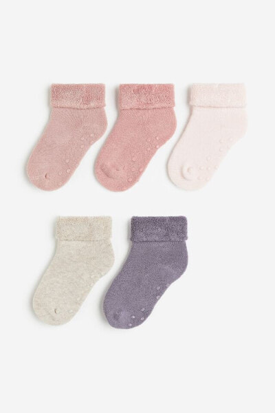 5'li Kaymaz Korumalı Havlu Çorap