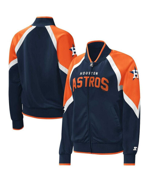 Свитшот и толстовка Starter женский синий Houston Astros Touchdown Raglan Full-Zip