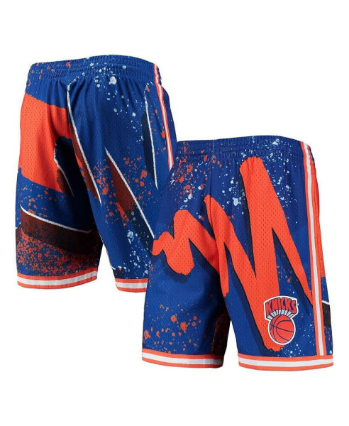 Men's Blue New York Knicks Hardwood Classics 1991 Hyper Hoops Swingman Shorts