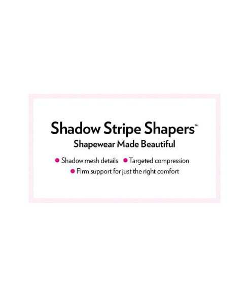 Plus Size Shadow Stripe Shaper Wear-Your-Own-Bra Body Shaper