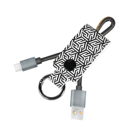 LogiLink CU0164 - 0.22 m - USB C - USB A - USB 2.0 - Black - White