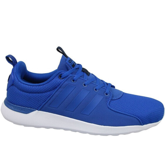 Мужские кроссовки спортивные для бега синие текстильные низкие Adidas Cloudfoam Lite Racer