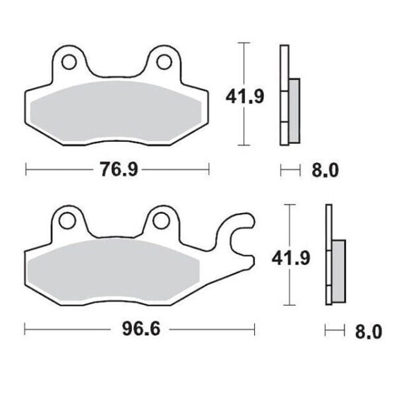 MOTO-MASTER Arctic Cat/CF Moto/Kawasaki/Suzuki 092611 Sintered Brake Pads