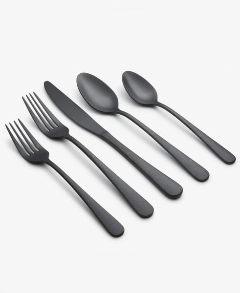 Keene Hammered Satin 20-Piece Flatware Set, Service for 4