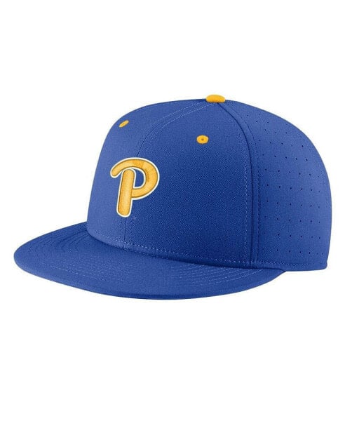 Men's Royal Pitt Panthers Aero True Baseball Performance Fitted Hat