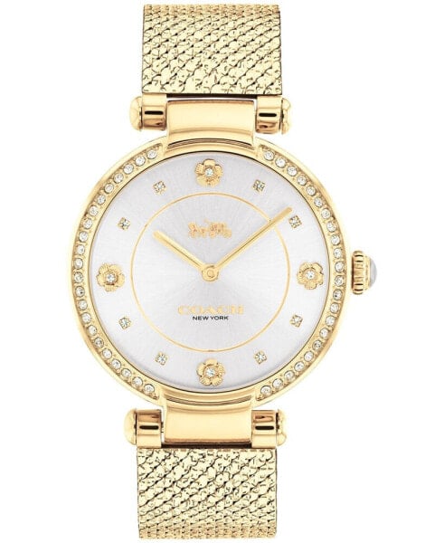 Women's Cary Gold-tone Mesh Bracelet Watch 34mm