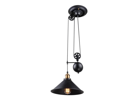 LED Pendelleuchte Schwarz Gold, Ø30cm