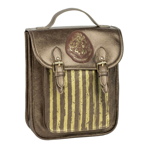 School Bag Harry Potter Hogwarts Brown 22,5 x 22,5 x 7 cm