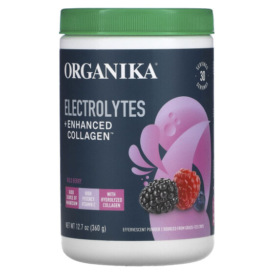 Electrolytes + Enhanced Collagen, Wild Berry, 12.7 oz (360 g)