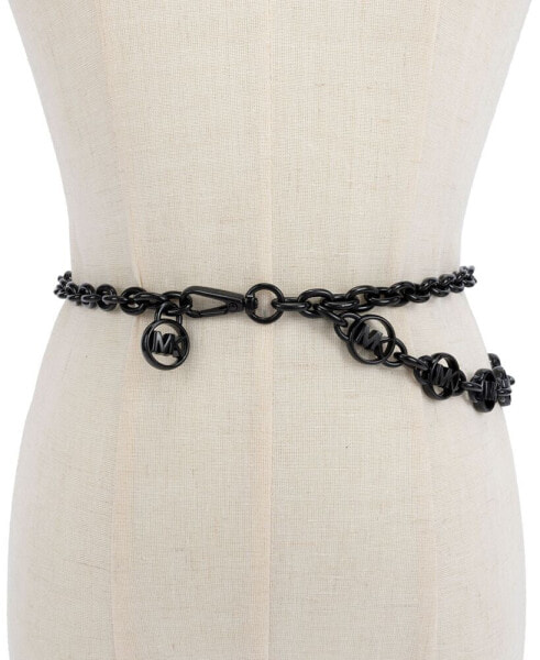 Women's Logo Charm Chain Belt