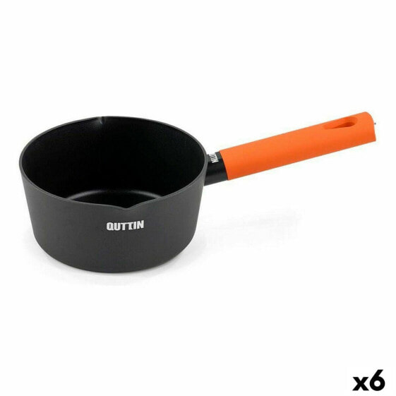 Ковш для приготовления пищи Quttin Gastro Черный Оранжевый 32 x 17,2 x 7,5 см (6 штук)