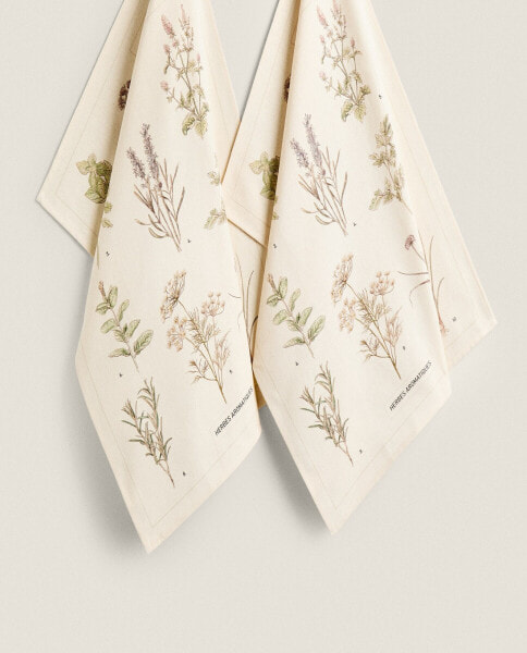 Pack of plant tea towels (pack of 2)