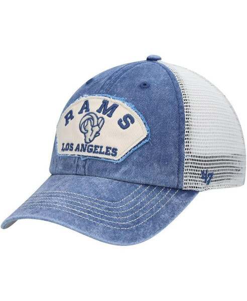 Бейсболка тракер ’47 Brand мужская с пряжкой Los Angeles Rams Denali Navy, White Clean Up