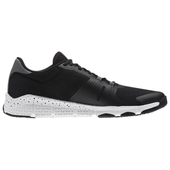 Мужские кроссовки спортивные для бега черные текстильные низкие Reebok TRAINFLEX20 Black