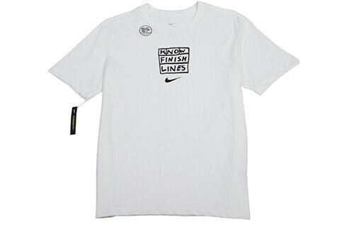 Nike 男子休闲运动跑步短袖T恤 男款 白 / Футболка Nike AO0630-133 Featured_Tops T-Shirt