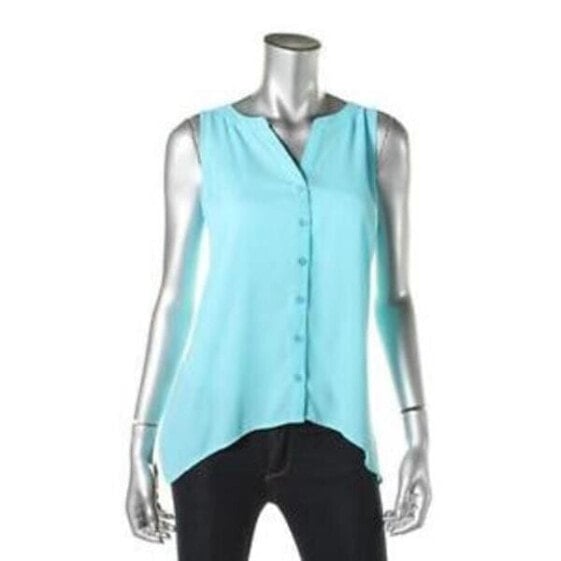 Топ INC Concepts V Neck Blouse BlueXS