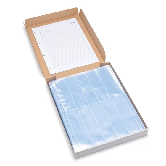 HERMA Negative pockets transparent for 10 x 4 negative stripes 100 pcs. - 100 pages - Negative storage page - Transparent - Polypropylene (PP)